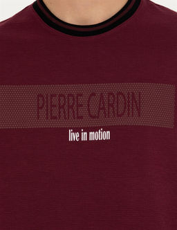 Bordo Regular Fit Bisiklet Yaka Sweatshirt - Pierre cardin фото 7
