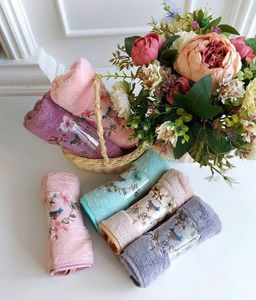 Полотенце из микрофибры Жизель с атласной каймой 35*75 см.