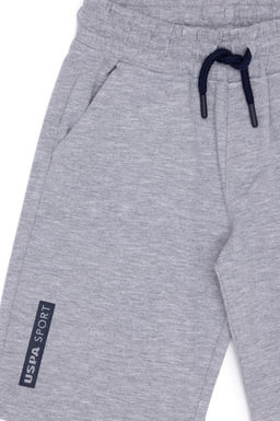 U. S. Polo Assn / Серые меланжевые вязаные шорты для мальчика - U.s. polo assn фото 3