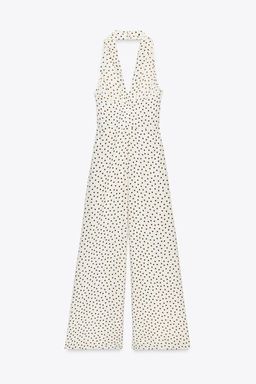 HALTER JUMPSUIT WITH POLKA DOTS - Zara фото 14