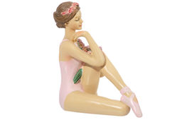 Статуэтка 11*7,5*12,5 см Балерина с цветами в розовом  - Elan gallery фото 15