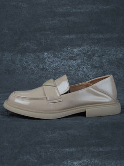 06-PDAG72-2 DK. BEIGE Туфли женские (натуральная кожа)
