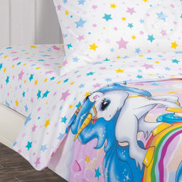 Карусельки 1,5 сп./Пододеяльник: 1 шт. - 215*145; Простыня: 1 шт. - 214*150; Наволочка: 2 шт. - 70*70; Поплин детский - Артпостель фото 4