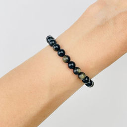 Браслет из золотистого Обсидиана 16 см +