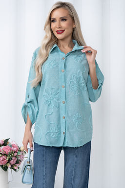 Блузка Рамина (мята) Б11-131/2 - Николь фото 4