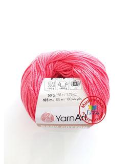Беби коттон (Baby cotton) пряжа YarnArt 50%хлопок 50%акрил10x50г/165м