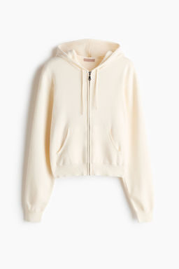Chaqueta en punto fino con capucha y cremallera - H&m фото 2