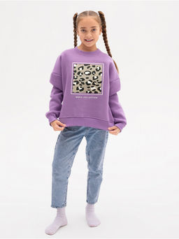 Свитшот Пятнышки детский девочка какао - София фото 13