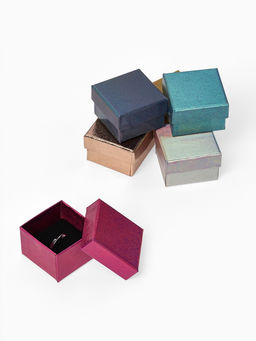 Набор коробочек подарочных 6 шт. под серьги/кольцо «Голография», 5×5, цвет МИКС (7077020)