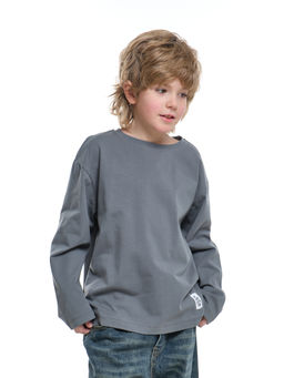 Базовый лонгслив для мальчика 22-6007 белый - Mini maxi фото 49
