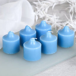 Свеча 6 штук 4,5х5 см / B719 /уп 48/96/ - Галеонтрейд фото 3