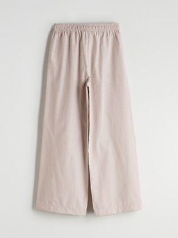 Beli Lastikli Ekose K?z ?ocuk Pantolon