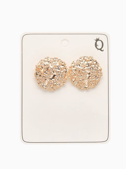 Серьги металл «Карибы» круг, цвет золото