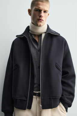 PADDED JACKET WITH RIBBED COLLAR - Zara фото 5