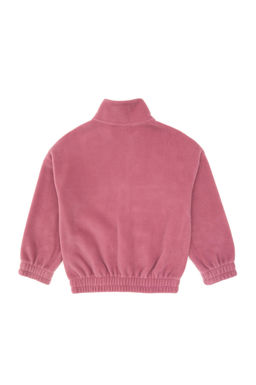 K_z _ocuk Pembe Fermuarl_ Polar Sweatshirt Sepette S_rpriz _ndirim - U.s. polo assn фото 2