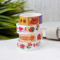 Набор декоративного скотча Cute cartoon Bear, yellow - I likegift фото 2