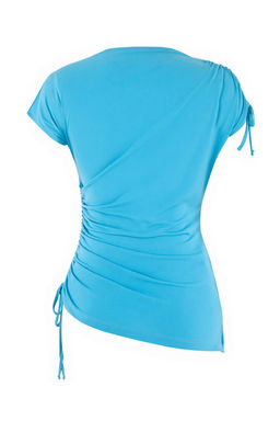 Kahverengi Fitted/Vucuda Oturan Dik Yaka K?sa Kollu Buzgulu Esnek Orme Bluz TWOSS26BZ00471 - Trendyolmilla фото 7