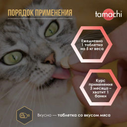 Тамачи Таурин д/кошек витамины 100таб., T705, 9шт кор, Неотерика - Tamachi фото 6