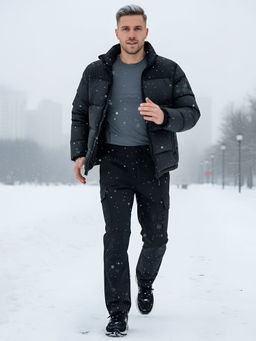 Брюки спортивные софтшелл MTFORCE мужские черного цвета 2403Ch