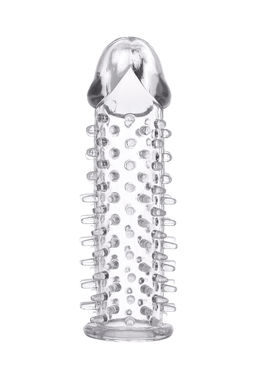 Насадка на пенис TOYFA Basic, TPE, прозрачный, 12,5 см