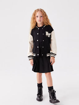 Basic Pileli K?z ?ocuk Etek