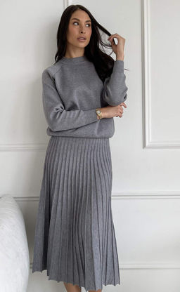 Юбка P522-0254 grey melange