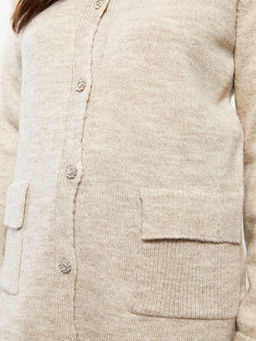 Polo Yaka D?z Uzun Kollu Triko Kad?n H?rka