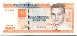 Банкнота 200 песо 2024 года Куба