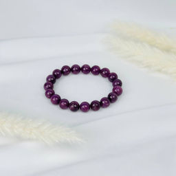 Браслет из Рубина Корунд 19 см - Радуга самоцветов фото 3