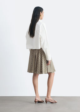 Camisa recortada en sarga de algod?n - H&m фото 8