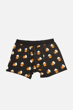 TRENDYOL MAN Cok Renkli Desenli-Duz 3lu Paket Pamuklu Boxer TMNAW22BX0010 - Trendyolmilla фото 4