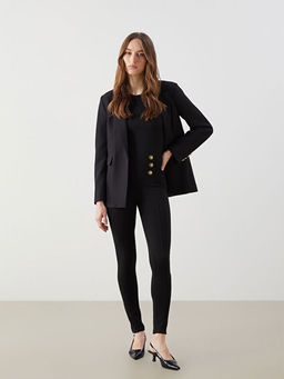 Beli Lastikli Dar Fit Kad?n Pantolon