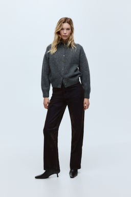 Straight High Jeans con acabado afelpado - H&m фото 7