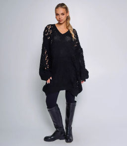 Пуловер #КТ8101 (6), чёрный