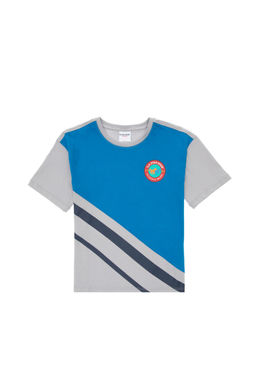 Erkek _ocuk Kobalt Comfort Bisiklet Yaka Ti__rt Sepette S_rpriz _ndirim