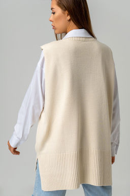 Женский вязаный жилет оверсайз Happyfox - Happy fox фото 6