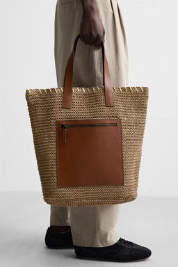 WOVEN SHOPPER BAG