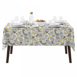 Скатерть 120х145см "Марракеш", длина стола до 105см, на 4 персоны, рогожка, хлопок "Комфорт" 171г/м2, упаковка классическая 28х41см, "Домашняя мода" (Россия)