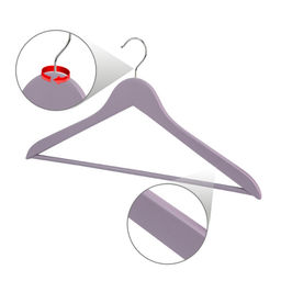 Набор вешалок дерев., 6 шт., прямых, с переклад., 44.5*23*1.2 см, цвет сиреневый, LAV, шт - Valiant фото 12