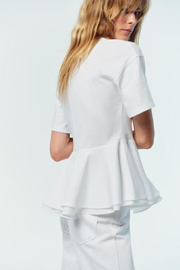 PEPLUM T-SHIRT - Zara фото 3