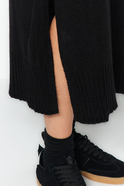 TRENDYOLMILLA Camel Midi Triko Genis Kal?p Yumusak Dokulu Elbise TWOAW24EL00034 фото 10