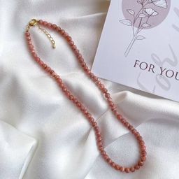 Бусы из Родохрозита