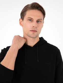 Siyah Regular Fit Kap__onlu __i Polarl_ Sweatshirt - Pierre cardin фото 2