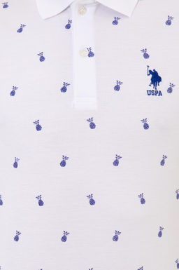 U. S. Polo Assn Мужская белая футболка с воротником-поло - U.s. polo assn фото 18