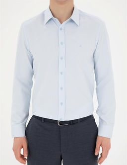 A__k Mavi Slim Fit Arm_rl_ Uzun Kollu G_mlek - Pierre cardin фото 6