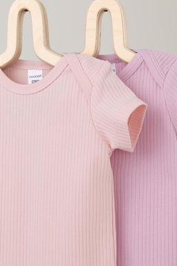 К 6525-2уп/фламинго,тропический персик набор полукомбинезон (боди) яс - Crockid фото 3