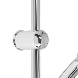 Душевая система ZEIN Z1005, тропическая и ручная лейка 3 режима, шланги, стойка, мыльница, хром