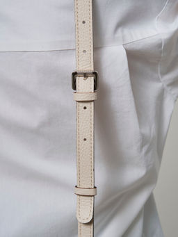 Сумка на плечо багет Azaro 31049 светлый крем