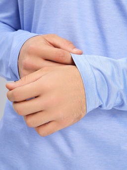 Джемпер мужской с воротником поло GREG G155-PM4-LT1629 (голубой)  фото 2