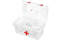 Ящик для медикаментов-аптечка 16 л 40,5*23,5*21 см Массимос крыш.с 2-мя защел.и 2-мя органай+вклад - Elan gallery фото 21